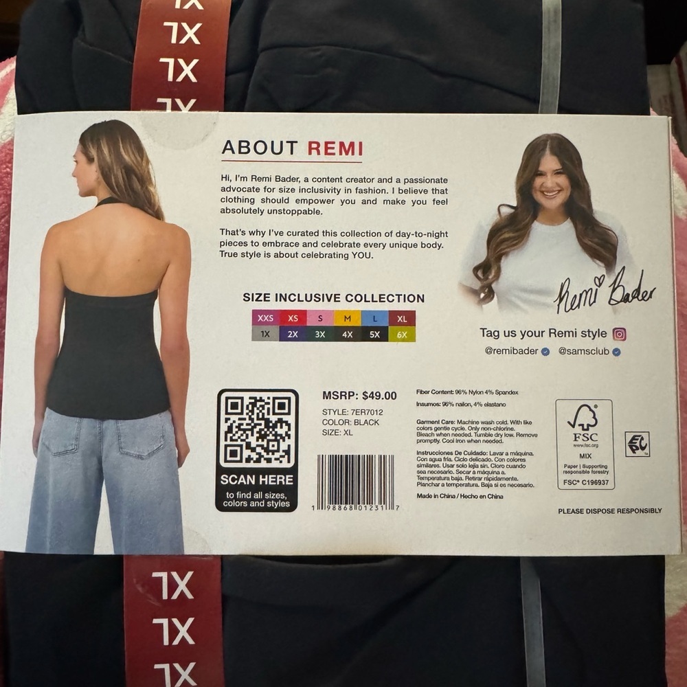 Edited by Remi Bader Black Halter Top - Picture 2 of 8